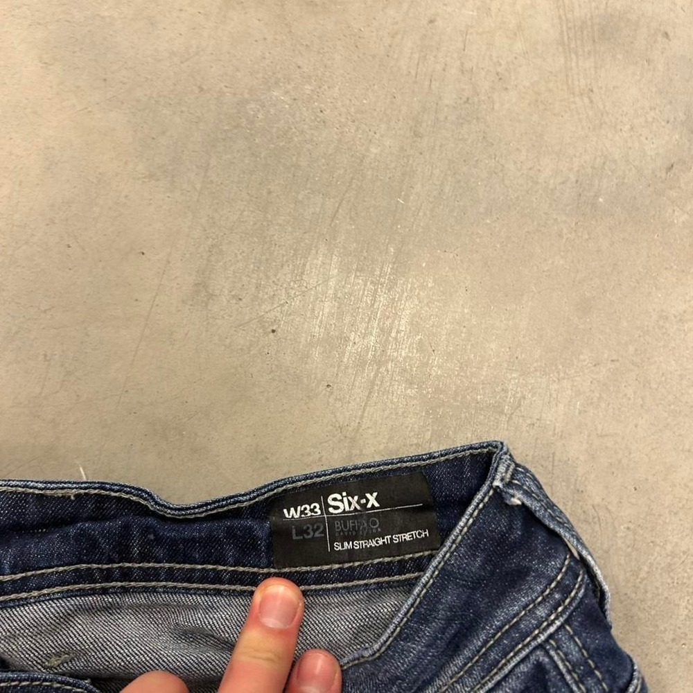 American Vintage Men’s Relaxed Dark Blue Wash Jeans - Picture 3 of 3